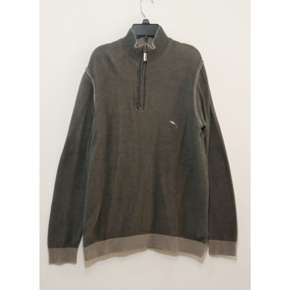 Bob Timberlake Men's Pullover Bass Pro Shop 1/4 Zip Brown Size Small